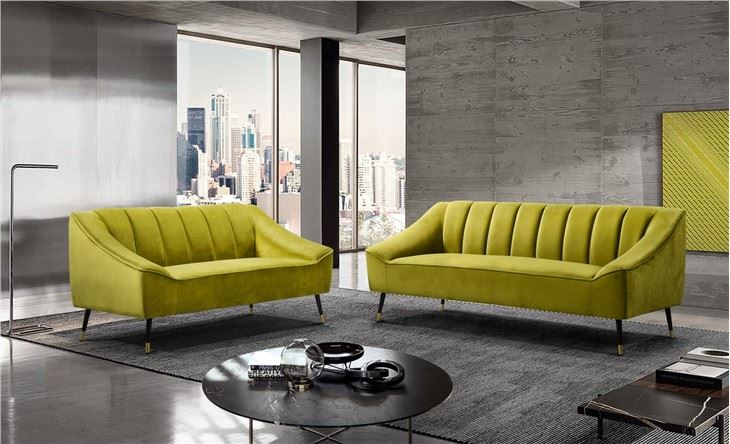 Modern Fabric Sofa Velvet