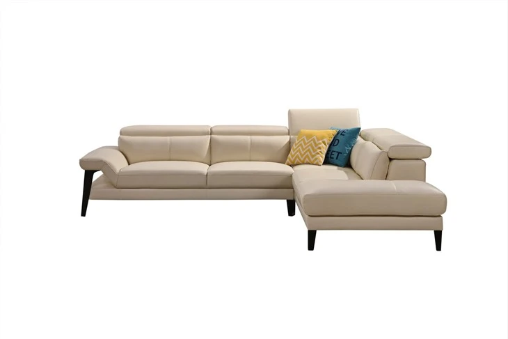 Modern Leather L Shape Sectional Sofa